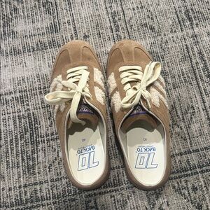 Tan and Cream Sneakers
